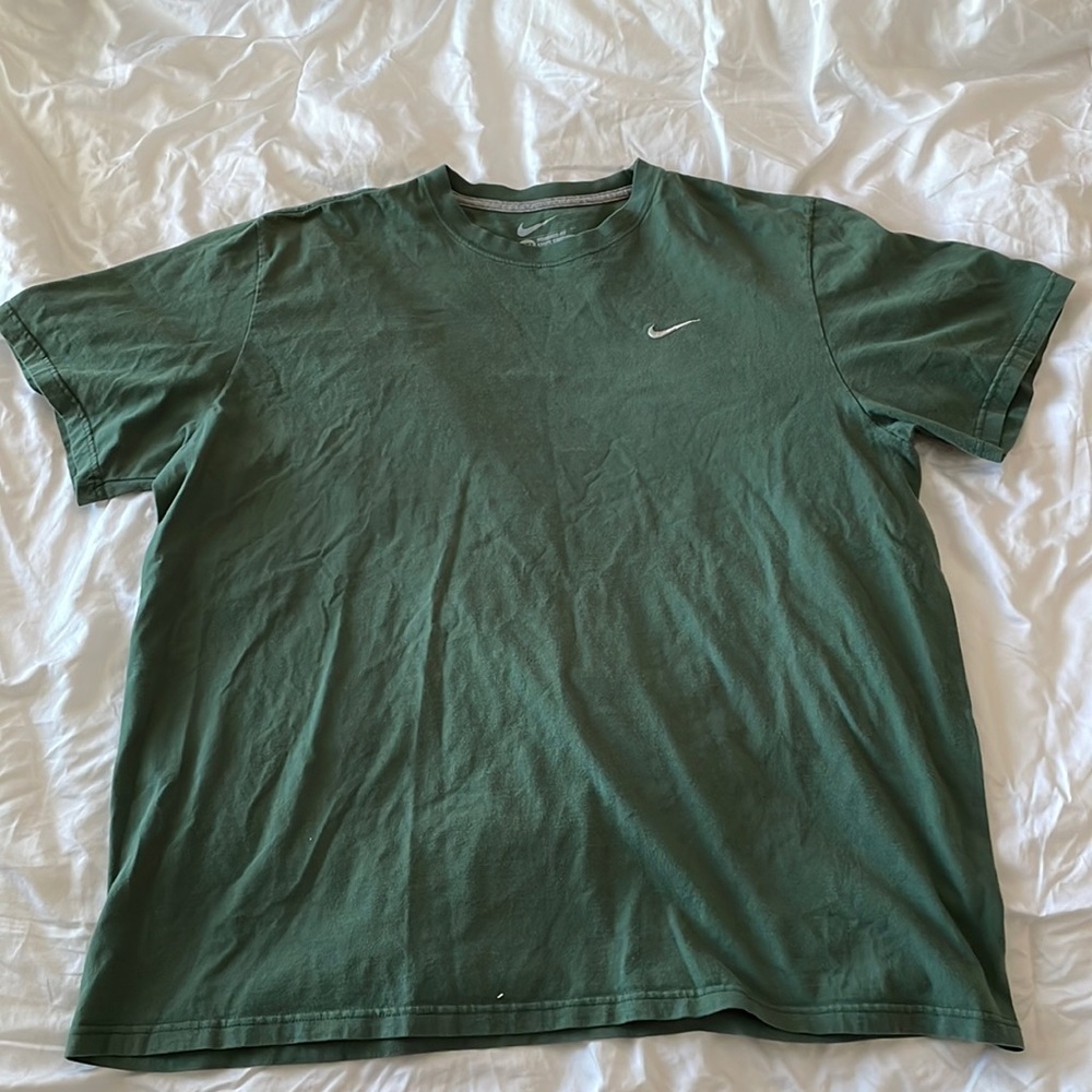 Vintage Thrifted Green Nike Shirt Size: Double Extra Large